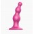Розовый стимулятор-ёлочка Dildo Plug Beads Framboise Size M - 15 см. - Strap-on-me