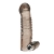 Дымчатая насадка на пенис с вибрацией  Vibrating Penis Enhancing Sleeve Extension - 13,3 см. - BlueLine - в Рязани купить с доставкой