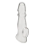 Прозрачная насадка для пениса Girthy Penis Enhancing Sleeve Extension - 17,1 см. - BlueLine - в Рязани купить с доставкой