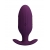 Фиолетовая анальная вибропробка с электростимуляцией Jefferson - 9,2 см. - Baile - купить с доставкой в Рязани