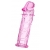 Розовая насадка фаллической формы - 12,5 см. - A-toys - в Рязани купить с доставкой