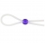 Прозрачное лассо с фиолетовой бусиной SILICONE COCK RING WITH BEAD LAVENDER - NMC - в Рязани купить с доставкой