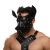 Черная кожаная маска «Собака» - Crazy Handmade - купить с доставкой в Рязани