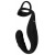 Черное эрекционное кольцо со стимуляцией промежности и анальной пробкой Cock Ring with RC Prostate Plug - Orion - в Рязани купить с доставкой