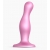 Розовая насадка Strap-On-Me Dildo Plug Curvy size M - Strap-on-me - купить с доставкой в Рязани