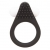 Чёрное эрекционное кольцо LIT-UP SILICONE STIMU RING 1 BLACK - Dream Toys - в Рязани купить с доставкой