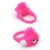 Розовое эрекционное кольцо с щеточкой LIT-UP SILICONE STIMU RING 5 - Dream Toys - в Рязани купить с доставкой