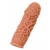 Насадка на фаллос с рельефными складочками - 14,7 см. - KOKOS - в Рязани купить с доставкой