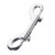 Серебристый двухсторонний карабин TOYFA Metal - ToyFa - купить с доставкой в Рязани