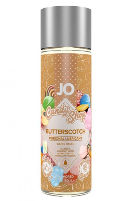 Смазка на водной основе Candy Shop Butterscotch с ароматом ирисок - 60 мл. - System JO - купить с доставкой в Рязани