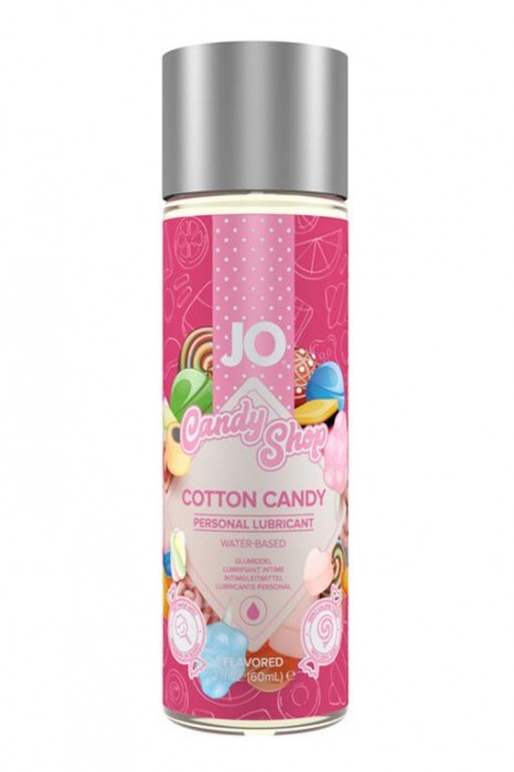 Смазка на водной основе Candy Shop Cotton Candy с ароматом сладкой ваты - 60 мл. - System JO - купить с доставкой в Рязани