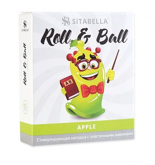 Стимулирующий презерватив-насадка Roll   Ball Apple - Sitabella - купить с доставкой в Рязани