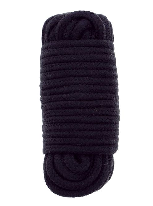 Черная веревка для связывания BONDX LOVE ROPE - 10 м. - Dream Toys - купить с доставкой в Рязани