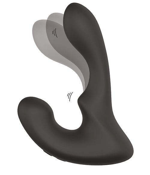 Чёрный массажер простаты с 2 моторами BOOTY ROCKER - Dream Toys - в Рязани купить с доставкой