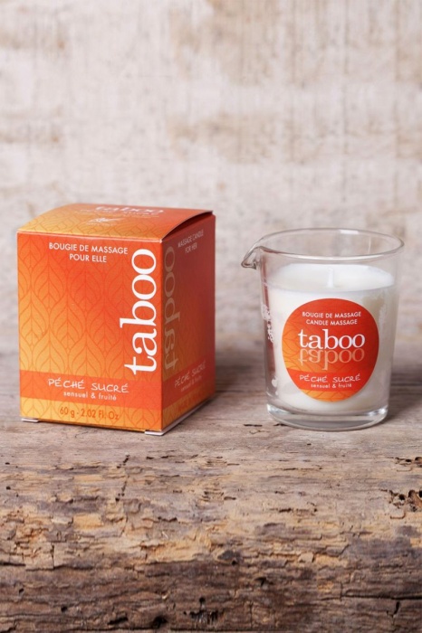 Массажное аромамасло с афродизиаками для женщин RUF Taboo Peche sucre - 60 гр. - RUF - купить с доставкой в Рязани