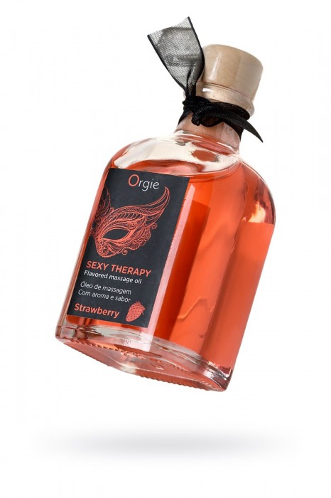 Массажное масло Orgie Lips Massage со вкусом клубники - 100 мл. - ORGIE - купить с доставкой в Рязани