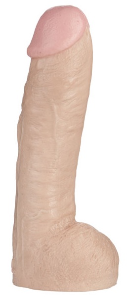 Огромная насадка-реалистик Vac-U-Lock Realistic Hung - 31,7 см. - Doc Johnson - купить с доставкой в Рязани