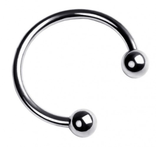 Серебристая подкова на головку пениса - ToyFa - купить с доставкой в Рязани