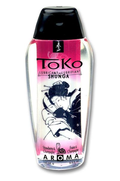 Лубрикант с ароматом клубники и шампанского - 165 мл. - Shunga - купить с доставкой в Рязани