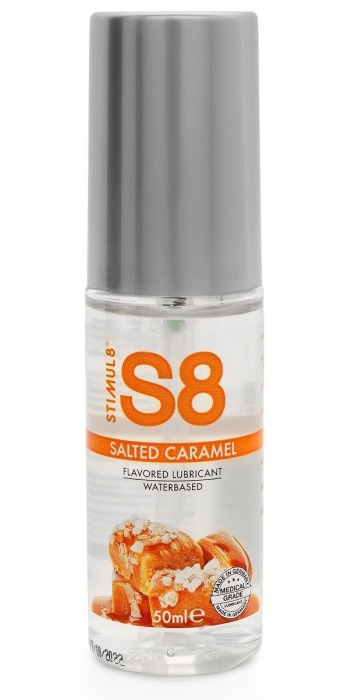 Лубрикант S8 Flavored Lube со вкусом солёной карамели - 50 мл. - Stimul8 - купить с доставкой в Рязани