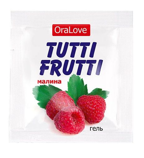 Пробник гель-смазки Tutti-frutti с малиновым вкусом - 4 гр. - Биоритм - купить с доставкой в Рязани