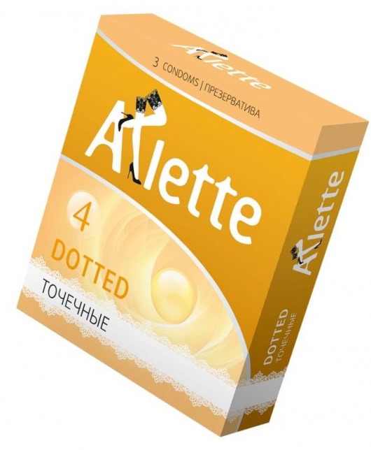 Презервативы Arlette Dotted с точечной текстурой - 3 шт. - Arlette - купить с доставкой в Рязани
