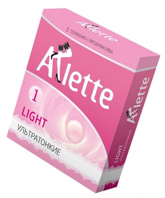 Ультратонкие презервативы Arlette Light - 3 шт. - Arlette - купить с доставкой в Рязани
