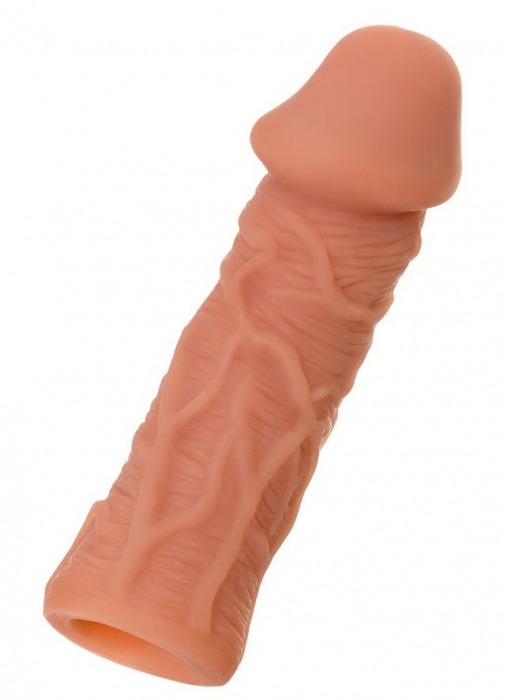 Телесная реалистичная насадка KOKOS Extreme Sleeve 05 с дополнительной стимуляцией - 12,7 см. - KOKOS - в Рязани купить с доставкой