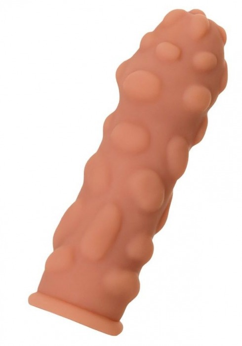 Телесная реалистичная насадка KOKOS Extreme Sleeve 11 с дополнительной стимуляцией - 12,7 см. - KOKOS - в Рязани купить с доставкой