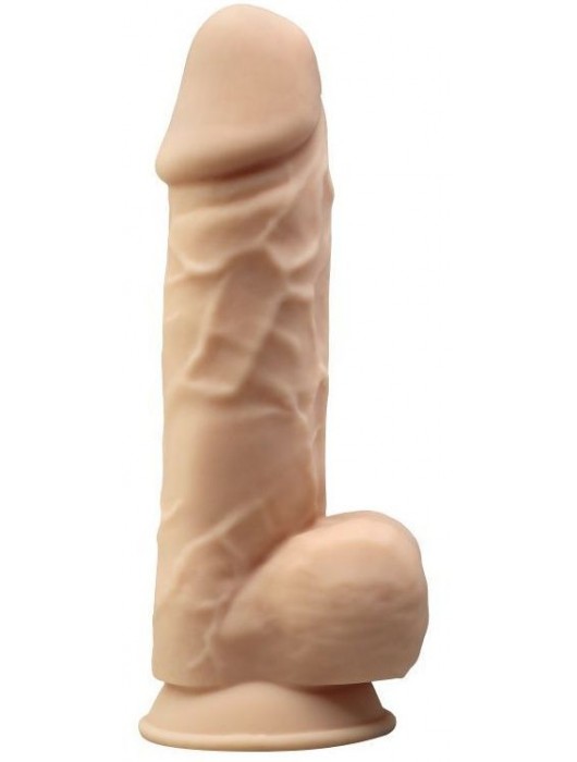 Телесный фаллоимитатор-реалистик на присоске MODEL 4 - 21 см. - Adrien Lastic
