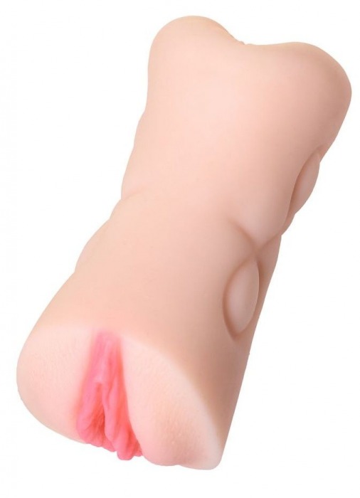 Телесный двусторонний мастурбатор Rich Fruit - вагина и анус - ToyFa - в Рязани купить с доставкой
