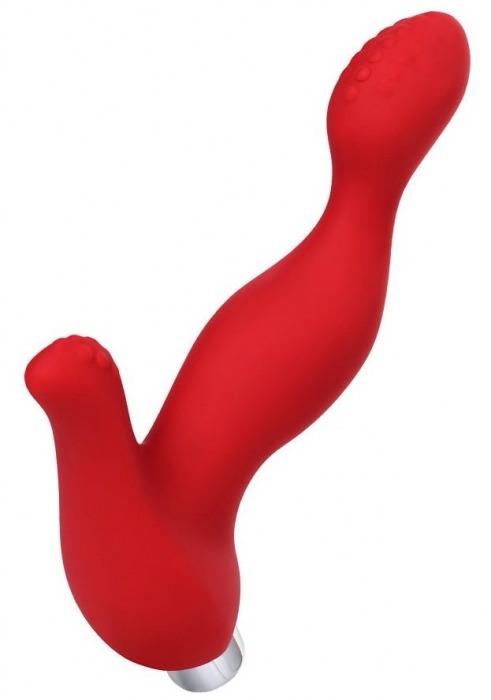 Красный силиконовый вибростимулятор простаты Proman - 12,5 см. - ToyFa - в Рязани купить с доставкой