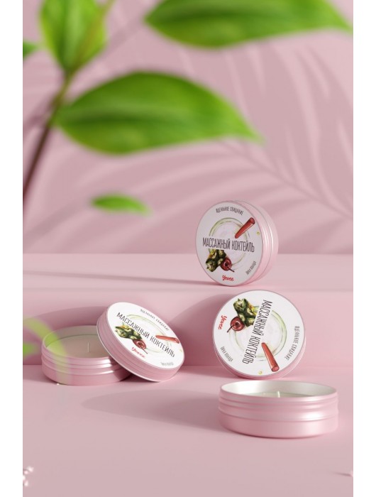 Массажная свеча «Массажный коктейль» с ароматом пина колады - 30 мл. - ToyFa - купить с доставкой в Рязани