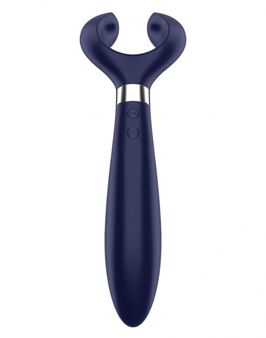 Синий вибромассажер для пар Satisfyer Partner Multifun 3 - Satisfyer