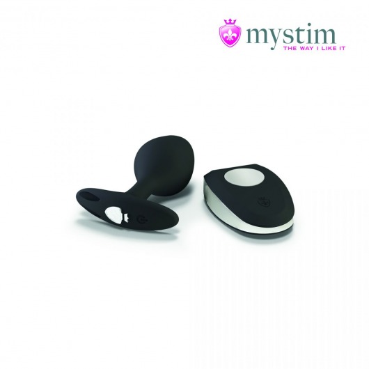Черная пробка Mystim Rocking Vibe S с возможностью подключения к электростимулятору - 9,7 см. - MyStim - купить с доставкой в Рязани
