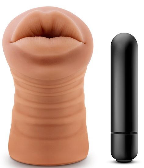 Кофейный мастурбатор-ротик Isabella - Blush Novelties - в Рязани купить с доставкой