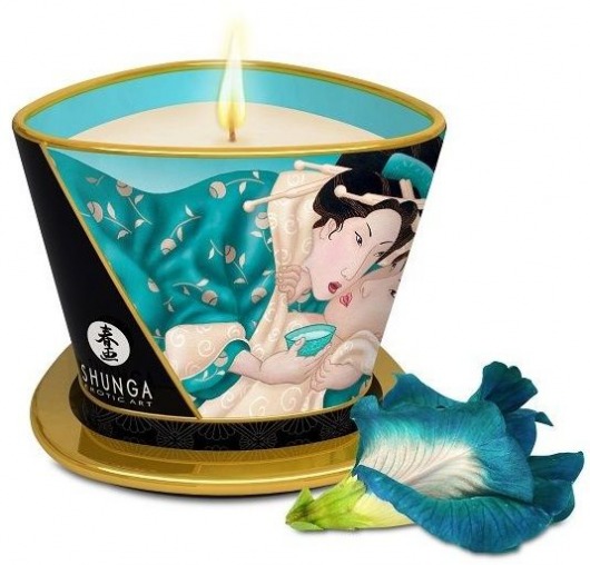 Массажная свеча Island Blossoms - 170 мл. - Shunga - купить с доставкой в Рязани