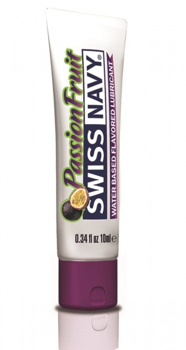 Лубрикант Swiss Navy Passion Fruit Lube с ароматом маракуйи - 10 мл. - Swiss navy - купить с доставкой в Рязани