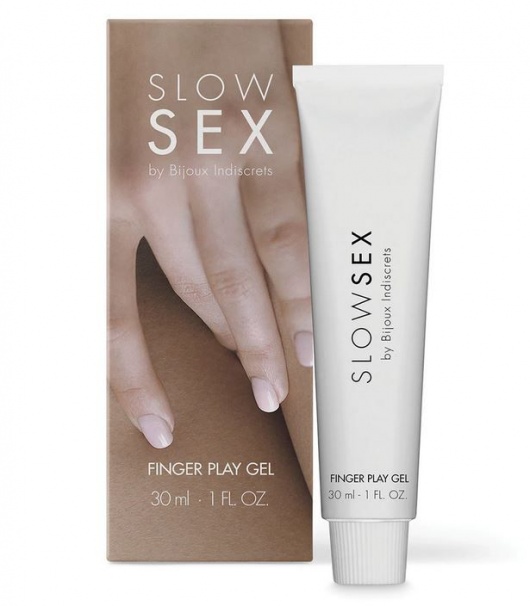 Гель для мастурбации с ароматом кокоса Slow Sex Finger Play Gel - 30 мл. - Bijoux Indiscrets - купить с доставкой в Рязани