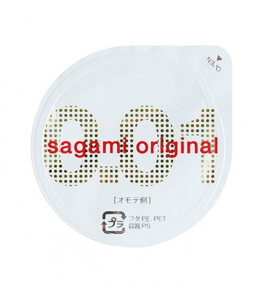 Супертонкий презерватив Sagami Original 0.01 - 1 шт. - Sagami - купить с доставкой в Рязани