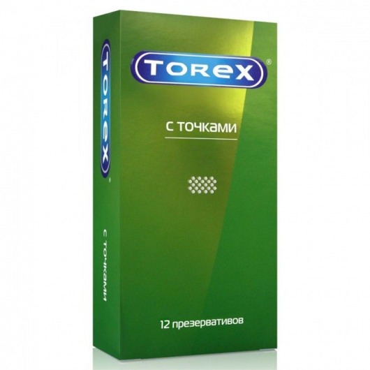 Текстурированные презервативы Torex  С точками  - 12 шт. - Torex - купить с доставкой в Рязани