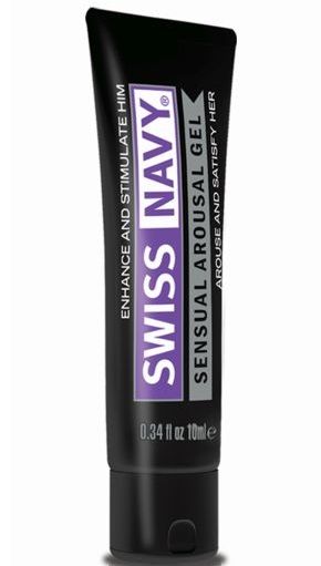 Возбуждающий гель-лубрикант на водной основе Sensual Arousal Lubricant - 10 мл. - Swiss navy - купить с доставкой в Рязани