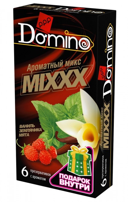 Ароматизированные презервативы DOMINO  Ароматный микс  - 6 шт. - Domino - купить с доставкой в Рязани