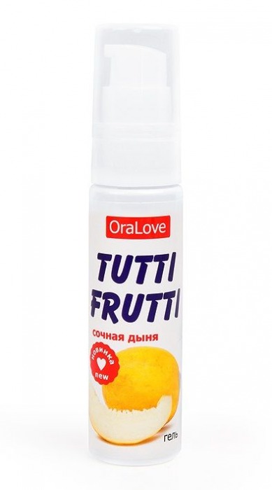 Гель-смазка Tutti-frutti со вкусом сочной дыни - 30 гр. - Биоритм - купить с доставкой в Рязани