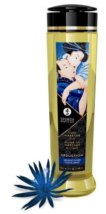 Массажное масло с ароматом ночных цветов Seduction - 240 мл. - Shunga - купить с доставкой в Рязани