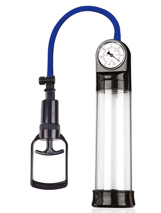 Прозрачная вакуумная помпа Sex Expert с манометром - Sex Expert - в Рязани купить с доставкой