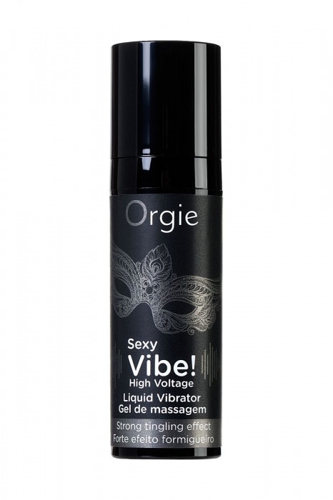 Гель для массажа ORGIE Sexy Vibe High Voltage с эффектом вибрации - 15 мл. - ORGIE - купить с доставкой в Рязани