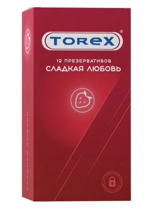 Презервативы Torex  Сладкая любовь  с ароматом клубники - 12 шт. - Torex - купить с доставкой в Рязани