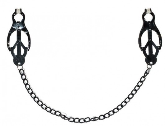 Зажимы на соски Darkside с цепочкой - Lola Games - купить с доставкой в Рязани