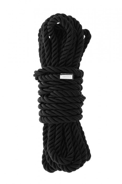 Черная веревка для шибари DELUXE BONDAGE ROPE - 5 м. - Dream Toys - купить с доставкой в Рязани